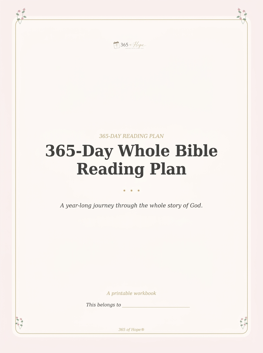 365-Day Whole Bible Reading Plan — Digital reading plan cover