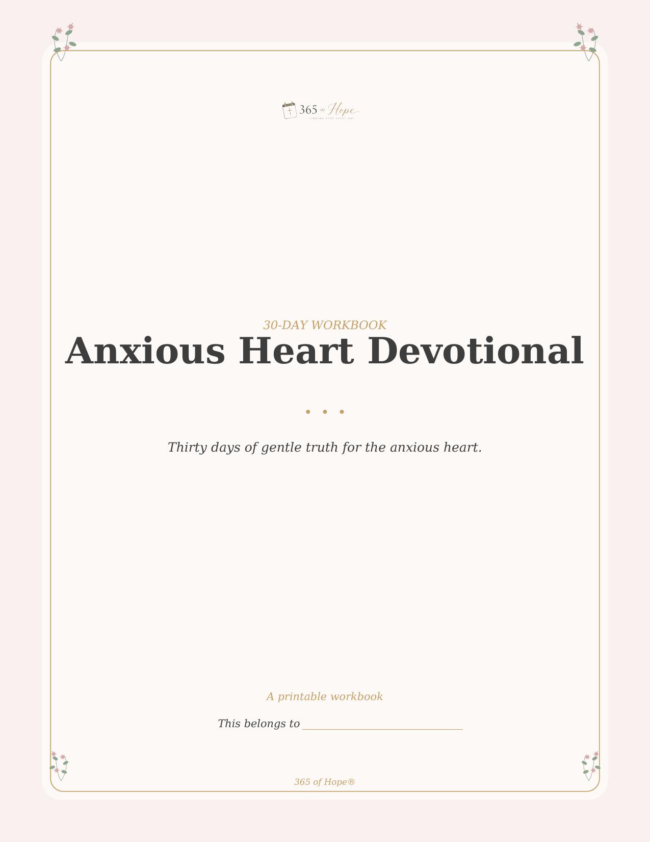 Hope for Anxious Hearts