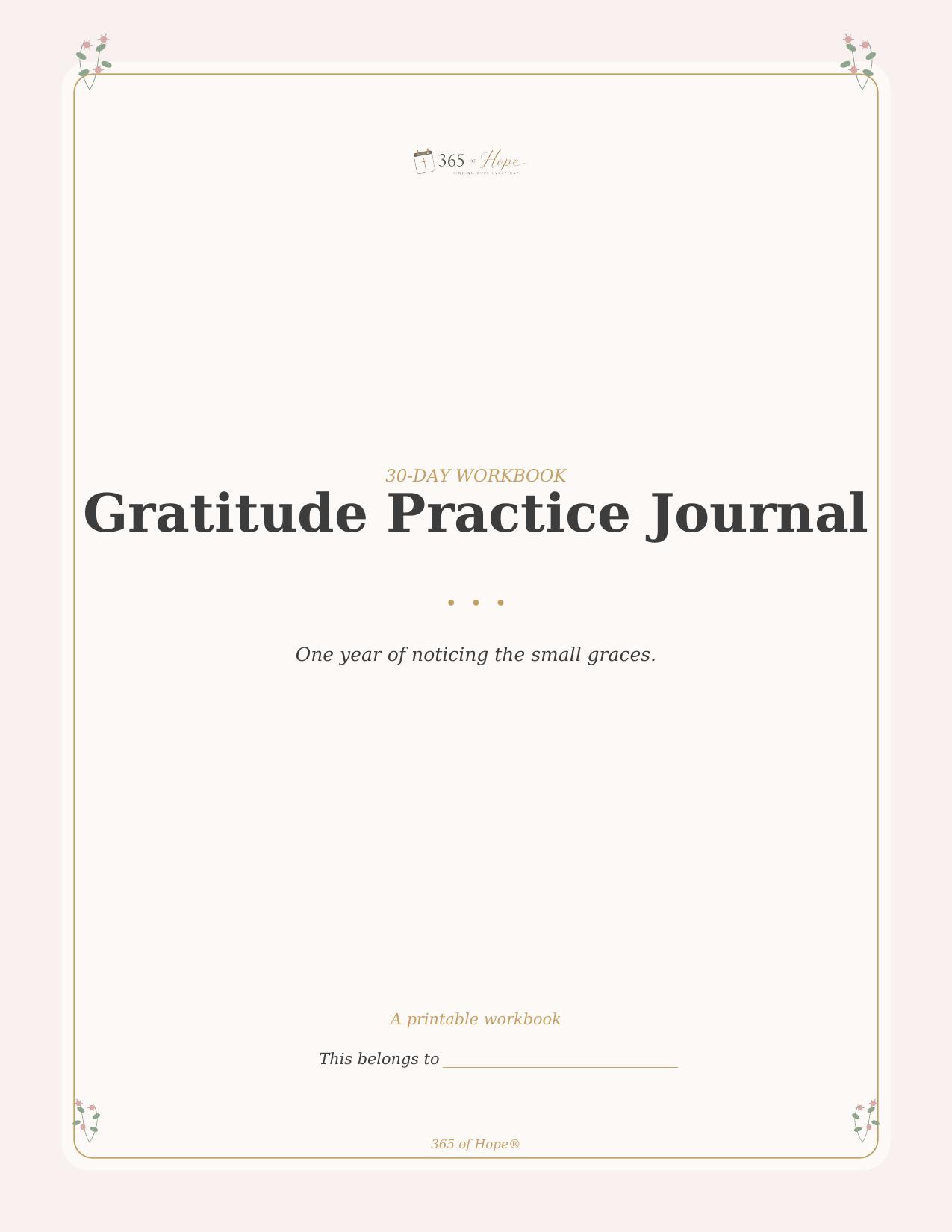 Gratitude Practice Journal