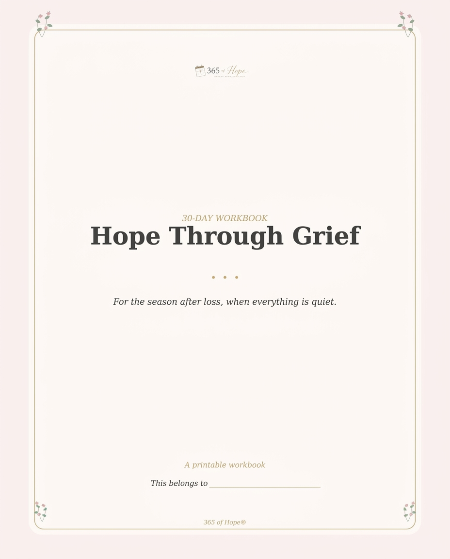 30 Days of Hope Through Grief — Guided journey cover