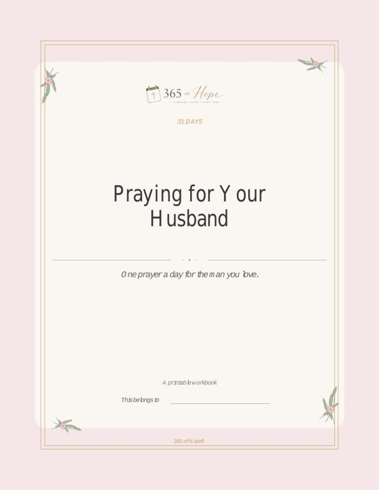 Praying for Your Husband — 31 Days
