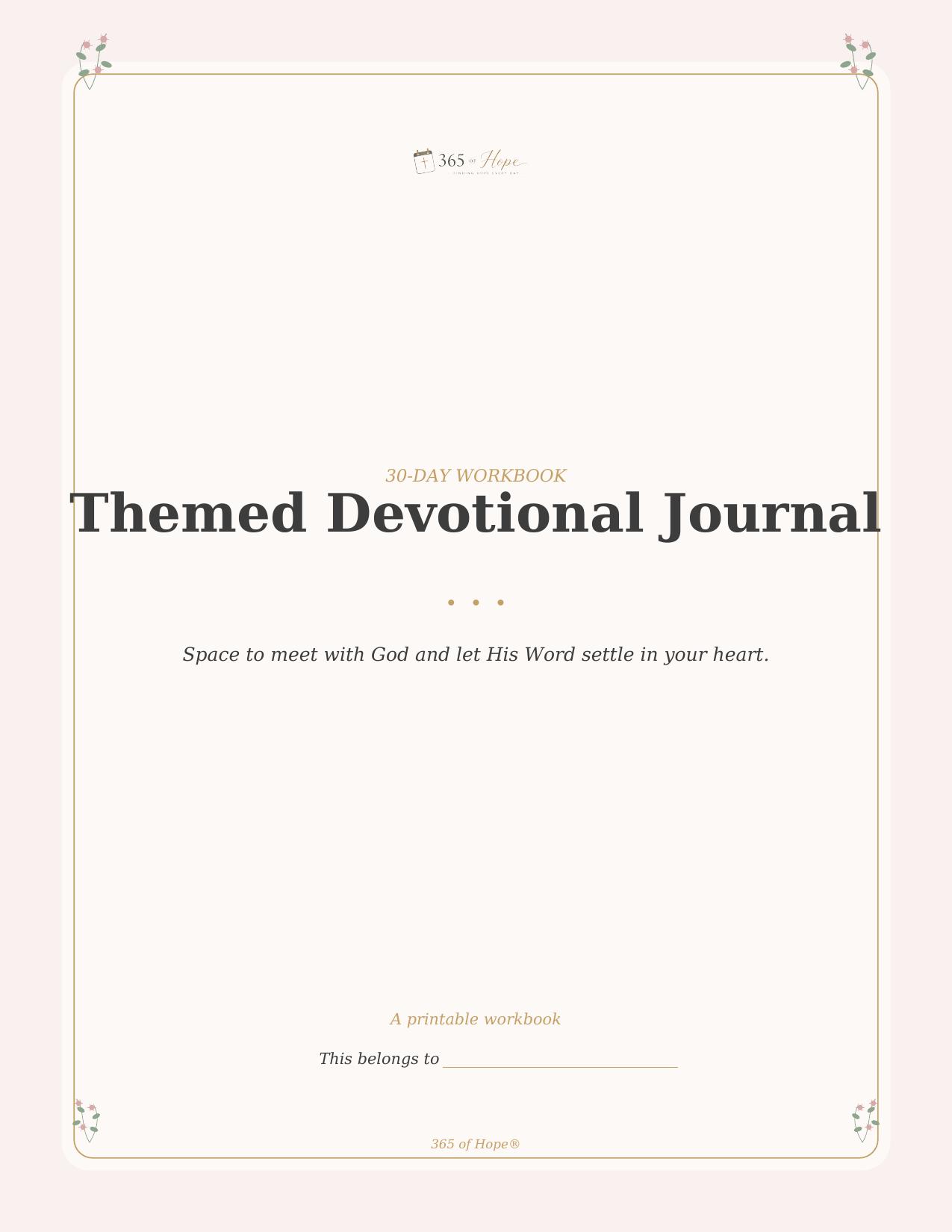 Themed Devotional Journal